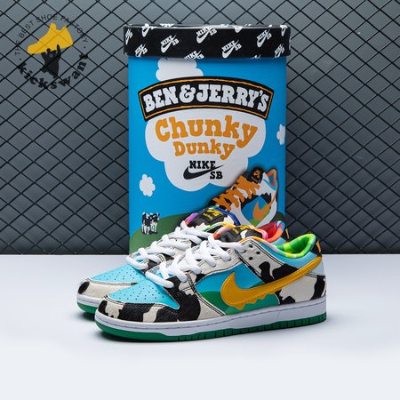 Ben & Jerry's x Dunk Low SB 'Chunky Dunky' Special Ice Cream Box Size 36-47.5